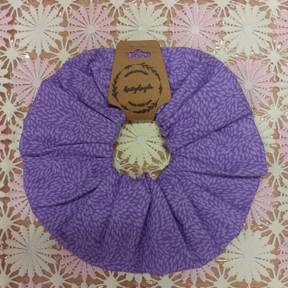 Purple Patterned XL Scrunchie